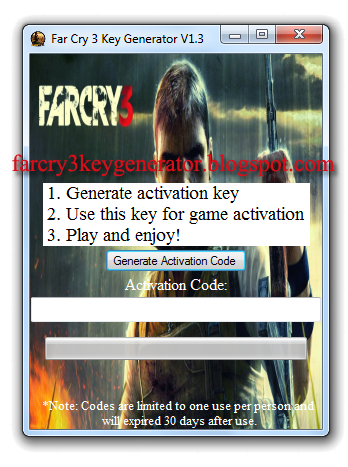 far cry 3 cd key activation code